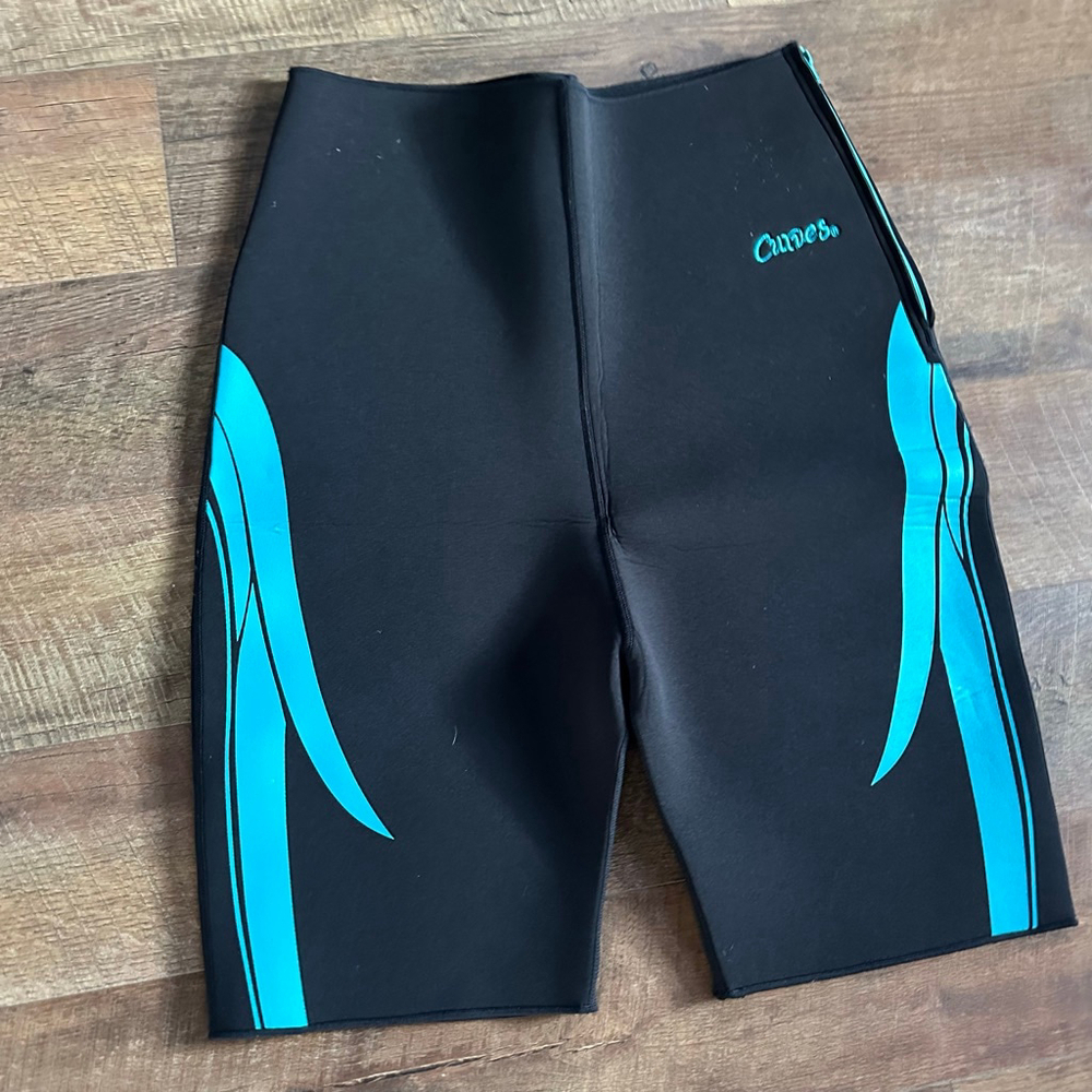 Curves brand sauna pants body trimmer slimming shaper shorts 1XL